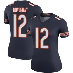 Women's Devin Duvernay Chicago Bears No.12 Legend Color Rush Jersey - Navy