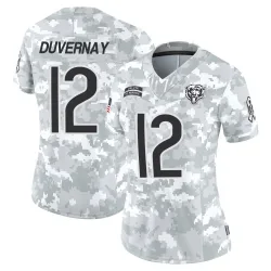Women's Devin Duvernay Chicago Bears No.12 Limited 2024 Salute to Service Jersey - Arctic Camo