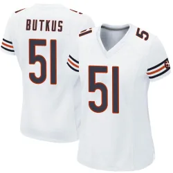 Women's Dick Butkus Chicago Bears No.51 Game Jersey - White