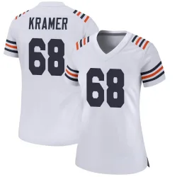 Women's Doug Kramer Jr. Chicago Bears No.68 Game Alternate Classic Jersey - White