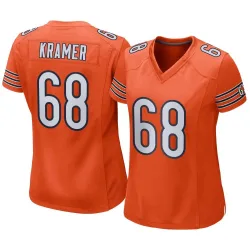 Women's Doug Kramer Jr. Chicago Bears No.68 Game Alternate Jersey - Orange