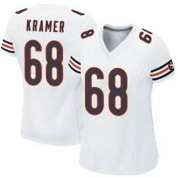 Women's Doug Kramer Jr. Chicago Bears No.68 Game Jersey - White