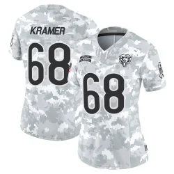 Women's Doug Kramer Jr. Chicago Bears No.68 Limited 2024 Salute to Service Jersey - Arctic Camo