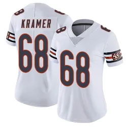 Women's Doug Kramer Jr. Chicago Bears No.68 Limited Vapor Untouchable Jersey - White