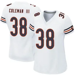 Women's Douglas Coleman III Chicago Bears No.38 Game Jersey - White