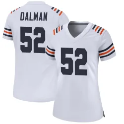 Women's Drew Dalman Chicago Bears No.52 Game Alternate Classic Jersey - White