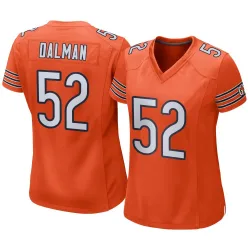 Women's Drew Dalman Chicago Bears No.52 Game Alternate Jersey - Orange