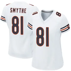 Women's Durham Smythe Chicago Bears No.81 Game Jersey - White