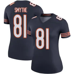 Women's Durham Smythe Chicago Bears No.81 Legend Color Rush Jersey - Navy