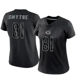 Women's Durham Smythe Chicago Bears No.81 Limited Reflective Jersey - Black