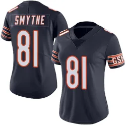 Women's Durham Smythe Chicago Bears No.81 Limited Team Color Vapor Untouchable Jersey - Navy