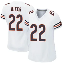 Women's Elijah Hicks Chicago Bears No.22 Game Jersey - White