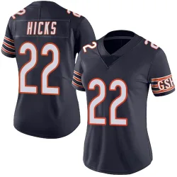 Women's Elijah Hicks Chicago Bears No.22 Limited Team Color Vapor Untouchable Jersey - Navy