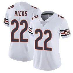 Women's Elijah Hicks Chicago Bears No.22 Limited Vapor Untouchable Jersey - White