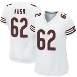 Women's Eric Kush Chicago Bears No.62 Game Jersey - White