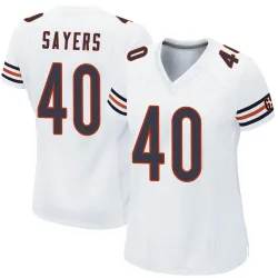 Women's Gale Sayers Chicago Bears No.40 Game Jersey - White