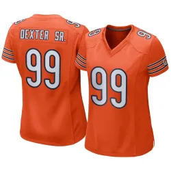 Women's Gervon Dexter Sr. Chicago Bears No.99 Game Alternate Jersey - Orange