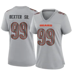 Women's Gervon Dexter Sr. Chicago Bears No.99 Game Atmosphere Fashion Jersey - Gray