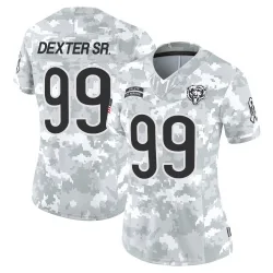 Women's Gervon Dexter Sr. Chicago Bears No.99 Limited 2024 Salute to Service Jersey - Arctic Camo