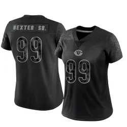 Women's Gervon Dexter Sr. Chicago Bears No.99 Limited Reflective Jersey - Black