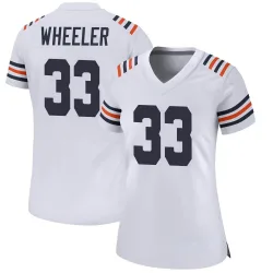 Women's Ian Wheeler Chicago Bears No.33 Game Alternate Classic Jersey - White