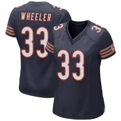 Women's Ian Wheeler Chicago Bears No.33 Game Team Color Jersey - Navy