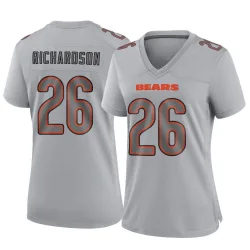 Women's JP Richardson Chicago Bears No.26 Game Atmosphere Fashion Jersey - Gray