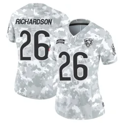 Women's JP Richardson Chicago Bears No.26 Limited 2024 Salute to Service Jersey - Arctic Camo