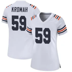 Women's Jamree Kromah Chicago Bears No.59 Game Alternate Classic Jersey - White