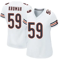 Women's Jamree Kromah Chicago Bears No.59 Game Jersey - White