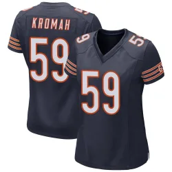 Women's Jamree Kromah Chicago Bears No.59 Game Team Color Jersey - Navy
