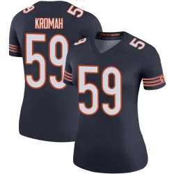 Women's Jamree Kromah Chicago Bears No.59 Legend Color Rush Jersey - Navy