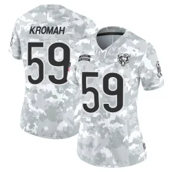 Women's Jamree Kromah Chicago Bears No.59 Limited 2024 Salute to Service Jersey - Arctic Camo