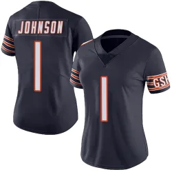 Women's Jaylon Johnson Chicago Bears No.1 Limited Team Color Vapor Untouchable Jersey - Navy