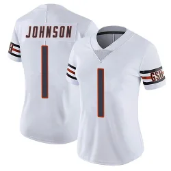 Women's Jaylon Johnson Chicago Bears No.1 Limited Vapor Untouchable Jersey - White