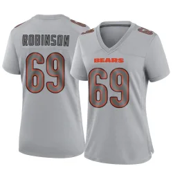 Women's Jereme Robinson Chicago Bears No.69 Game Atmosphere Fashion Jersey - Gray