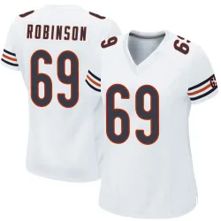Women's Jereme Robinson Chicago Bears No.69 Game Jersey - White