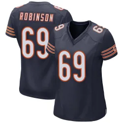 Women's Jereme Robinson Chicago Bears No.69 Game Team Color Jersey - Navy