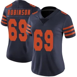 Women's Jereme Robinson Chicago Bears No.69 Limited Alternate Vapor Untouchable Jersey - Navy Blue