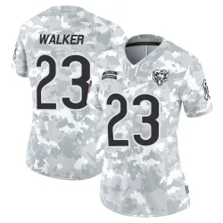 Women's Jeremiah Walker Chicago Bears No.23 Limited 2024 Salute to Service Jersey - Arctic Camo