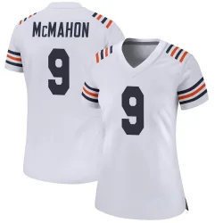 Women's Jim McMahon Chicago Bears No.9 Game Alternate Classic Jersey - White