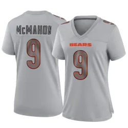 Women's Jim McMahon Chicago Bears No.9 Game Atmosphere Fashion Jersey - Gray