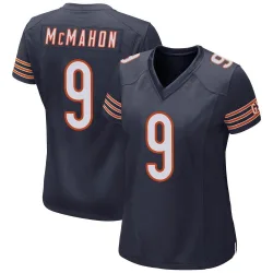 Women's Jim McMahon Chicago Bears No.9 Game Team Color Jersey - Navy