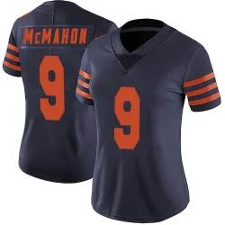 Women's Jim McMahon Chicago Bears No.9 Limited Alternate Vapor Untouchable Jersey - Navy Blue