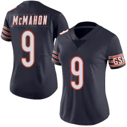 Women's Jim McMahon Chicago Bears No.9 Limited Team Color Vapor Untouchable Jersey - Navy