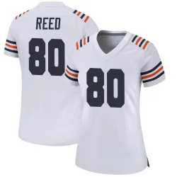 Women's Joe Reed Chicago Bears No.80 Game Alternate Classic Jersey - White