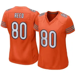 Women's Joe Reed Chicago Bears No.80 Game Alternate Jersey - Orange
