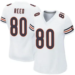 Women's Joe Reed Chicago Bears No.80 Game Jersey - White