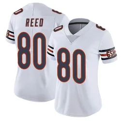 Women's Joe Reed Chicago Bears No.80 Limited Vapor Untouchable Jersey - White