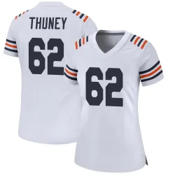 Women's Joe Thuney Chicago Bears No.62 Game Alternate Classic Jersey - White